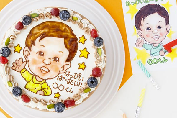 似顔絵ケーキ